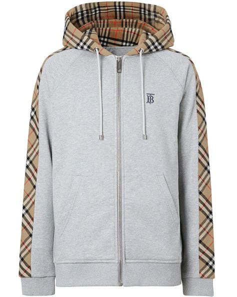 burberry hoodie 2022|burberry vintage check zipped hoodie.